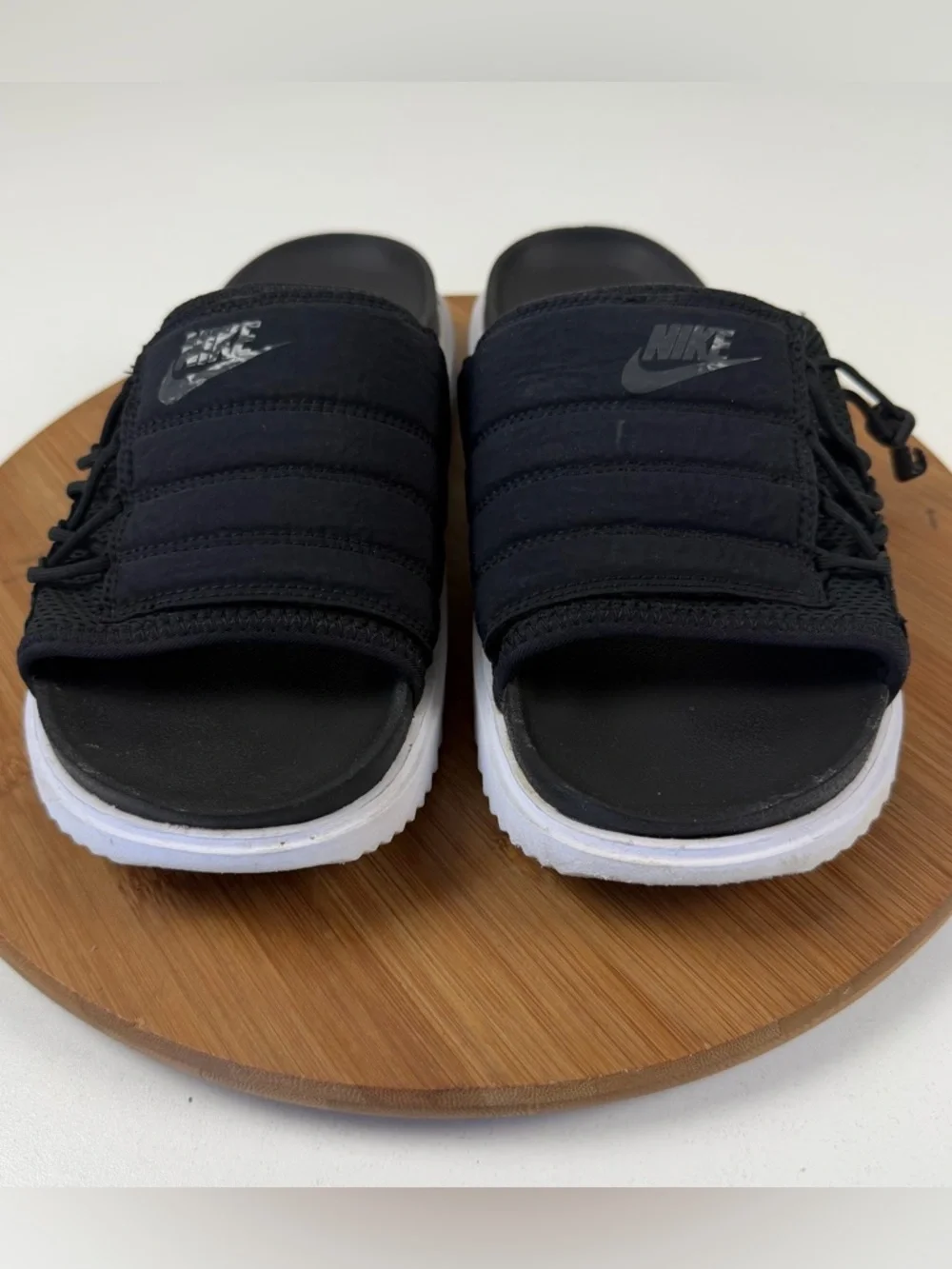 Nike Asuna Black Slide Sandals - Picture 2 of 9